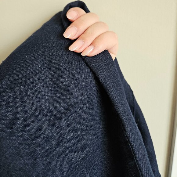 Talbots - size 10P -‎ Navy Blue 100% Linen Capri Pants - Made in Vietnam - Picture 8 of 11